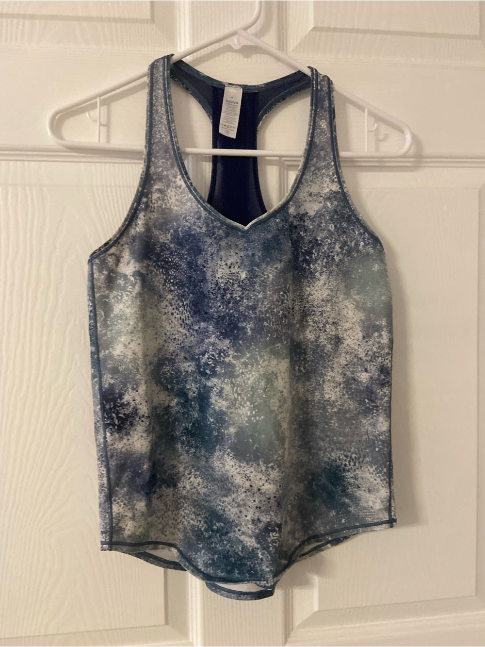 T42a- IVIVVA Tie-Dye Mesh Racerback Active Top